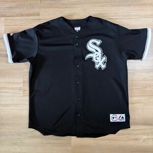 Vintage 90s Chicago White Sox Majestic Black Baseball Jersey Made In USA Sz 2X